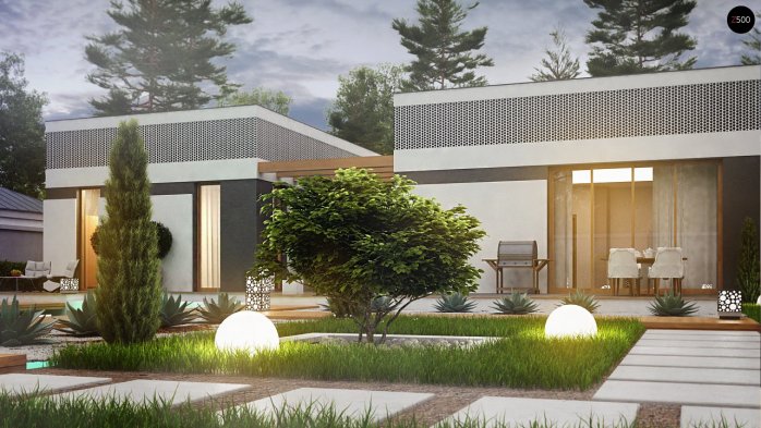 Проект дома Ux119 - 10 Одноэтажные дома в Киеве