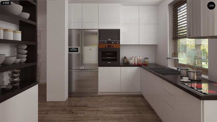 Проект дома U296 - 9 С мансардным этажом дома в Киеве