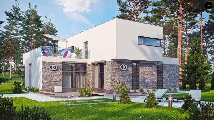 Проект дома Ux46 - 5 Двухэтажные дома в Киеве