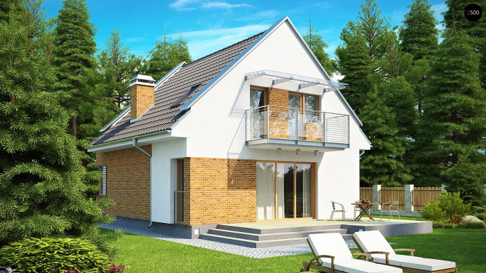 Проект дома U112 - 2 С мансардным этажом дома в Киеве