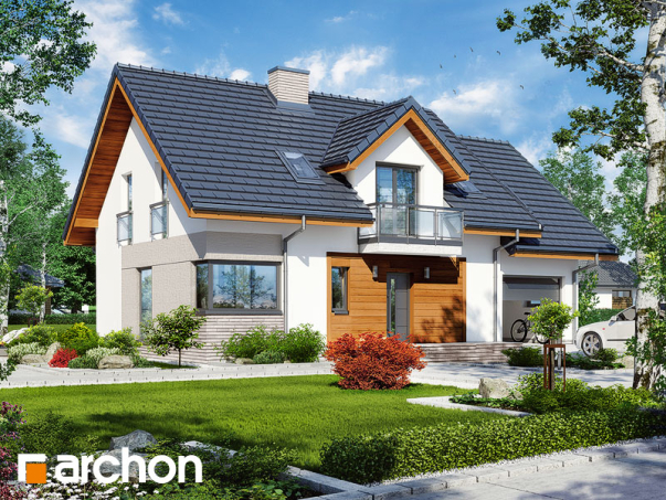 Проект дома Дом в ясенниках - 1 С мансардным этажом дома в Киеве