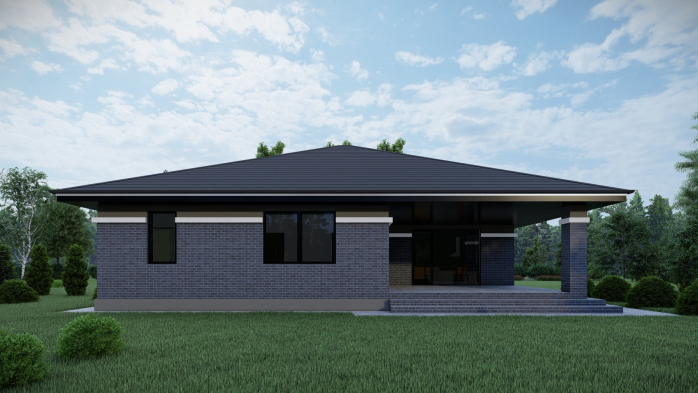 Проект дома DBT 483 - 4 Одноэтажные дома в Киеве