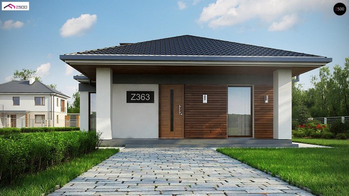 Проект дома U363 - 3 Одноэтажные дома в Киеве