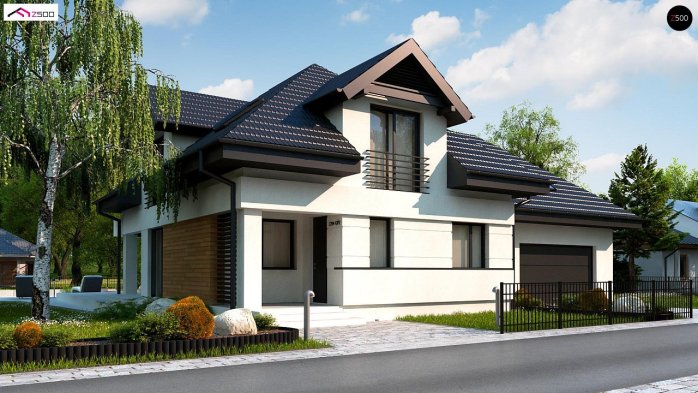 Проект дома U284 GP2 - 6 С мансардным этажом дома в Киеве