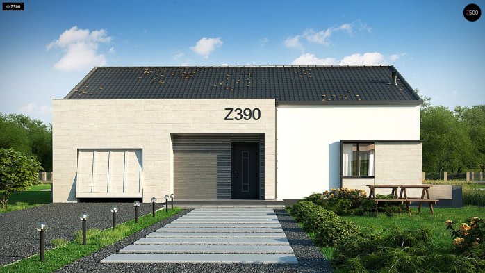 Проект дома U390 - 5 Одноэтажные дома в Киеве