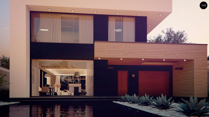 Проект дома Ux123 P - 4 Двухэтажные дома в Киеве