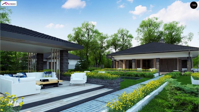 Проект дома U400 - 5 Одноэтажные дома в Киеве