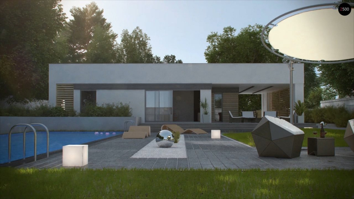 Проект дома Ux117 - 7 Одноэтажные дома в Киеве