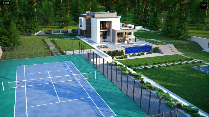 Проект дома Ux125 - 5 Двухэтажные дома в Киеве