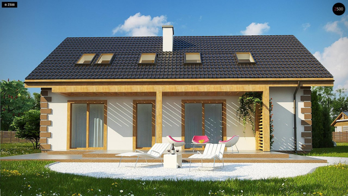 Проект дома U343 - 3 С мансардным этажом дома в Киеве