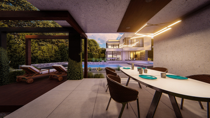 Проект дома Ua3 - 4 Одноэтажные дома в Киеве