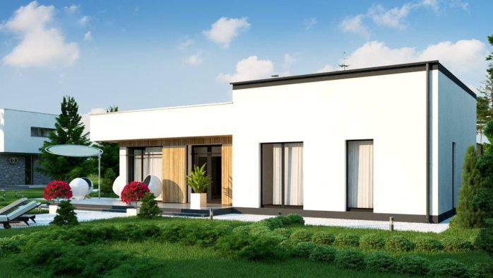 Проект дома Ux35 GL2 - 4 Одноэтажные дома в Киеве