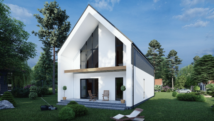 Проєкт будинку DBT 389 - З мансардним поверхом дома у Києві