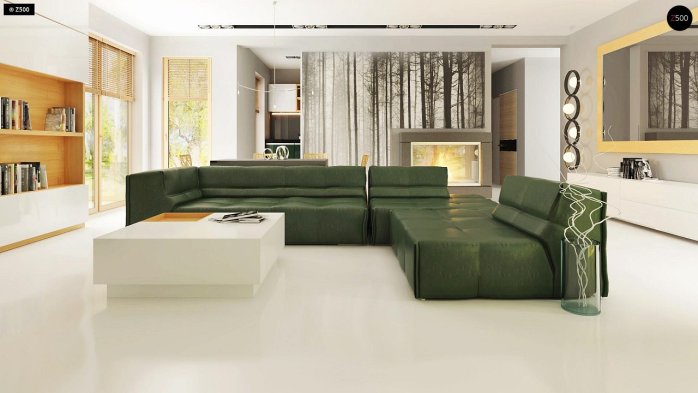 Проект дома Ux49 minus - 5 Одноэтажные дома в Киеве