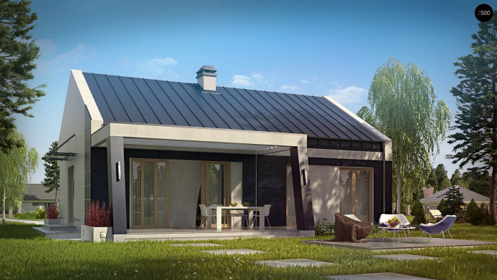 Проект дома U256 - 3 Одноэтажные дома в Киеве
