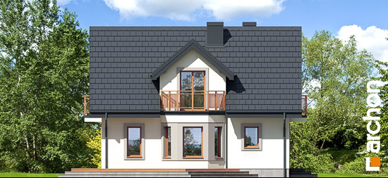 Проект дома Дом в рододендронах 5 (В) вер.2 - 4 С мансардным этажом дома в Киеве