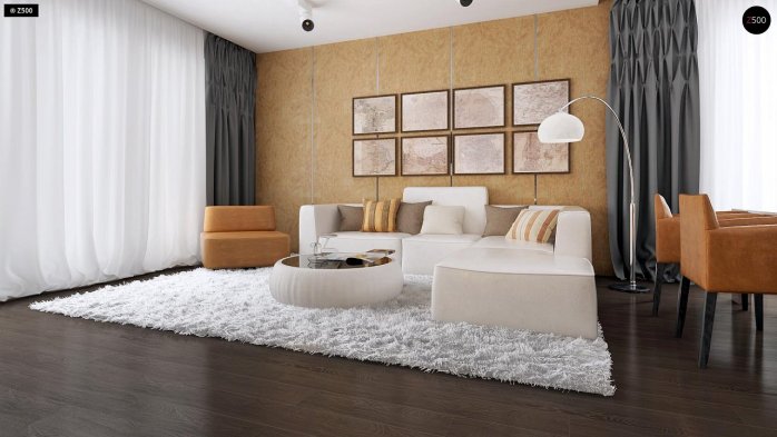 Проект дома U203 - 4 Одноэтажные дома в Киеве