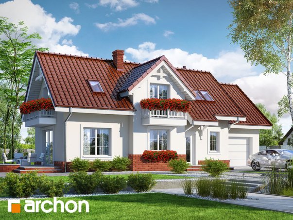 Проект дома Дом в люпине вер.2 - 1 С мансардным этажом дома в Киеве