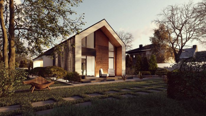 Проект дома U525 - 4 Одноэтажные дома в Киеве