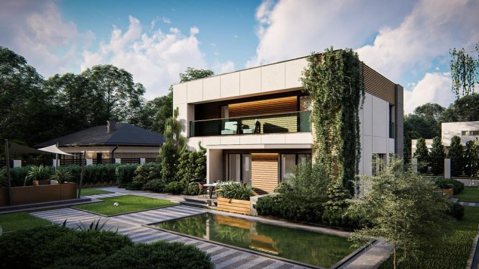 Проект дома Ux175 - 1 Двухэтажные дома в Киеве