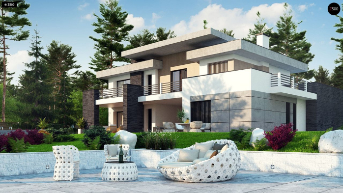 Проект дома Ux107 - 3 Двухэтажные дома в Киеве