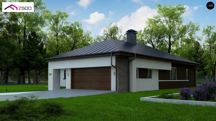 Проект дома U200 L + 100 - 5 Одноэтажные дома в Киеве