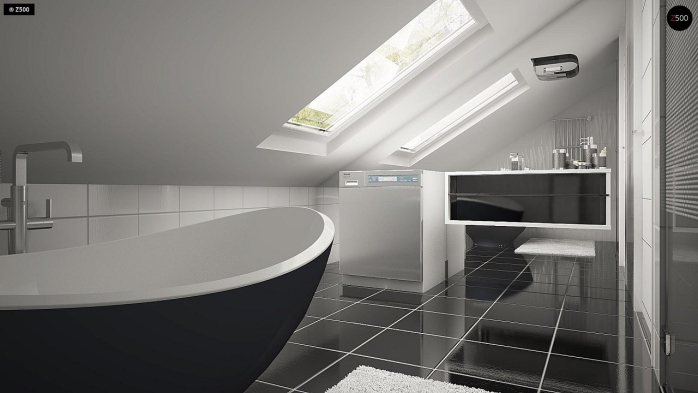 Проект дома U119 - 24 С мансардным этажом дома в Киеве