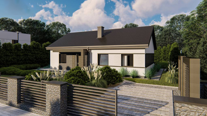 Проект дома U473 - 3 Одноэтажные дома в Киеве