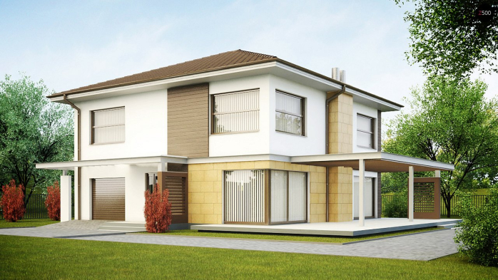 Проект дома Ux2 - 1 Двухэтажные дома в Киеве