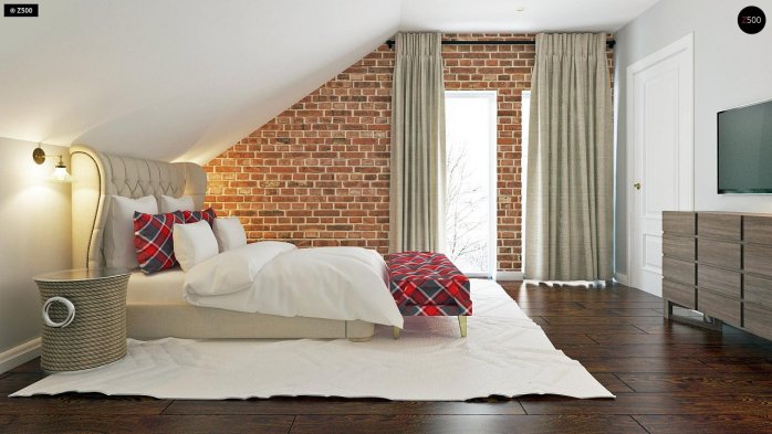 Проект дома U177 - 10 С мансардным этажом дома в Киеве