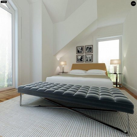 Проєкт будинку U226 - З мансардним поверхом дома у Києві