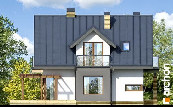 Проект дома Дом в рододендронах (Н) вер.2 - 6 С мансардным этажом дома в Киеве