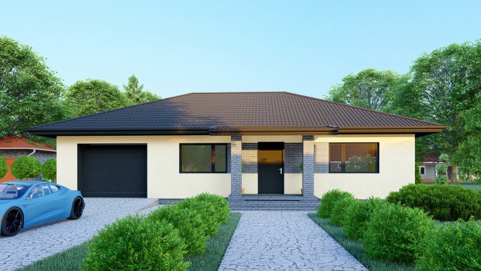 Проєкт будинку DBT 374 - Одноповерхові дома у Києві