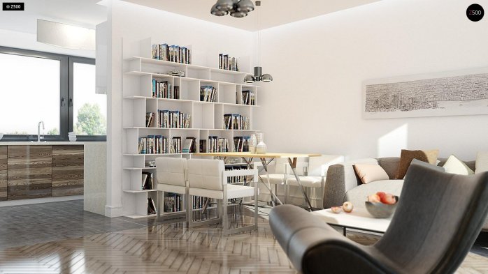 Проєкт будинку U229 - З мансардним поверхом дома у Києві