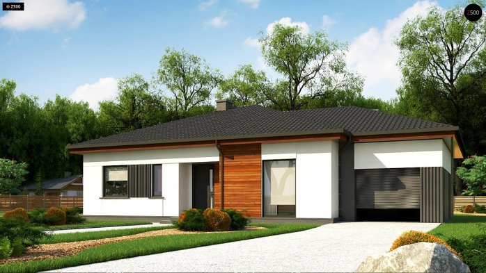 Проект дома U375 - 3 Одноэтажные дома в Киеве
