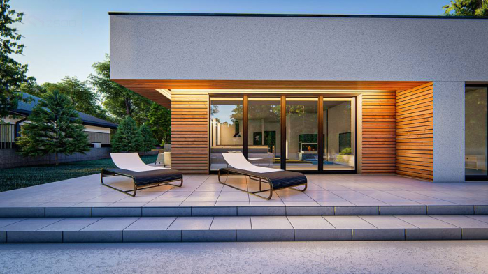 Проект дома Ux176 - 5 Одноэтажные дома в Киеве