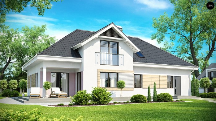 Проект дома U171 - 2 С мансардным этажом дома в Киеве