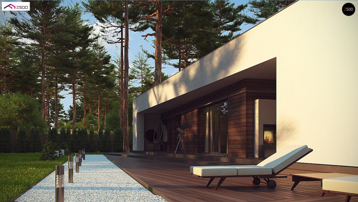 Проект дома Ux80 - 5 Одноэтажные дома в Киеве