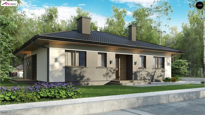 Проект дома U368 D - 6 Одноэтажные дома в Киеве