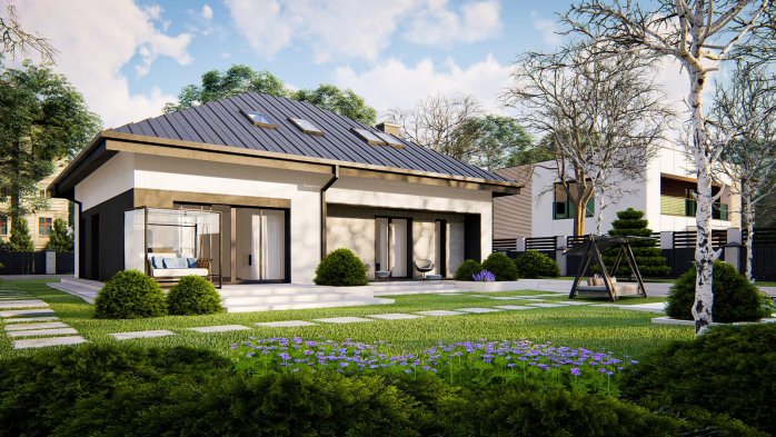 Проект дома U480 - 3 С мансардным этажом дома в Киеве