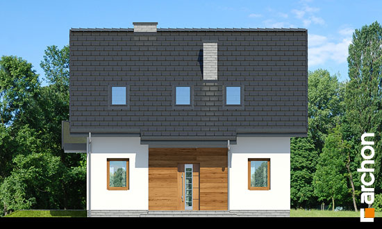 Проект дома Дом в бруснике 4 - 3 С мансардным этажом дома в Киеве