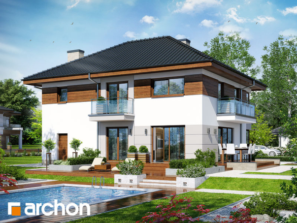 Проект дома Вилла Эмма - 1 Двухэтажные дома в Киеве