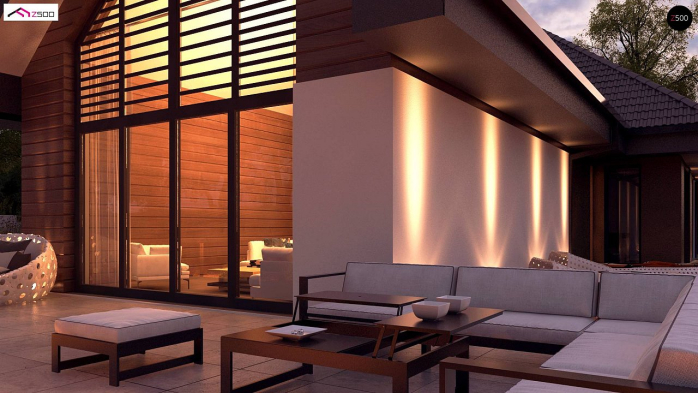 Проект дома U402 B+ - 5 Одноэтажные дома в Киеве