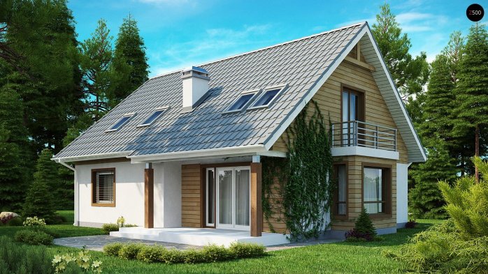 Проект дома U95 - 2 С мансардным этажом дома в Киеве