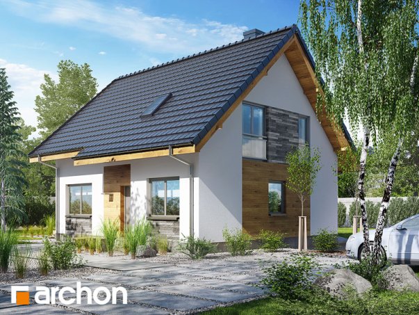 Проект дома Дом в хлорофитуме 3 - 2 С мансардным этажом дома в Киеве