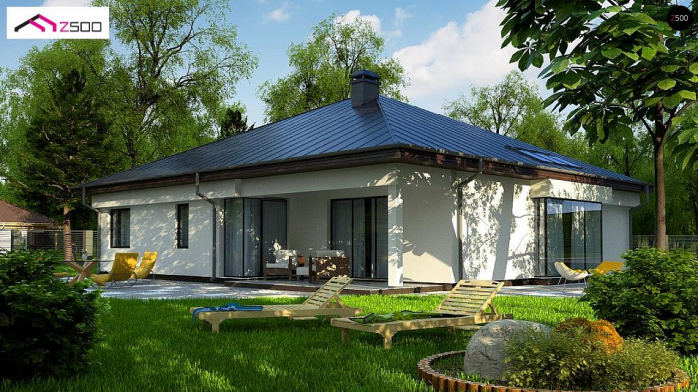 Проект дома U200 L + 100 - 2 Одноэтажные дома в Киеве