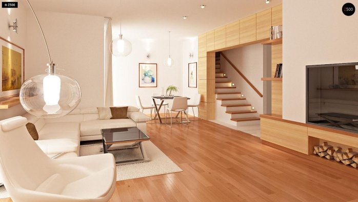 Проект дома Ub4 - 5 С мансардным этажом дома в Киеве