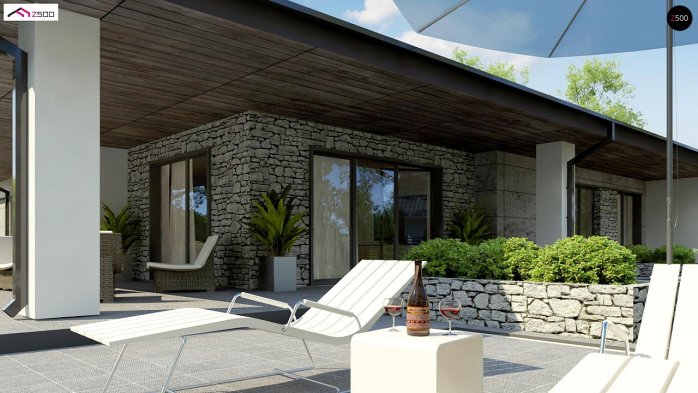 Проект дома U279 - 5 Одноэтажные дома в Киеве