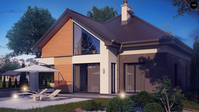 Проект дома U288 - 3 С мансардным этажом дома в Киеве