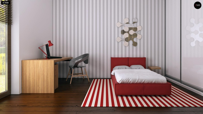 Проект дома U261 v1 - 19 С мансардным этажом дома в Киеве